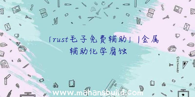 「rust毛子免费辅助」|金属辅助化学腐蚀